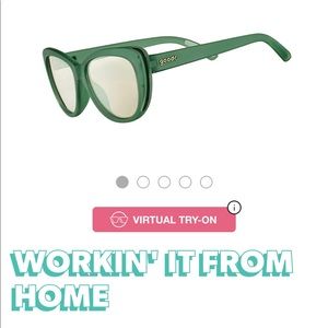 Goodr workin’ it from home blue blocker runway cateye sunglasses